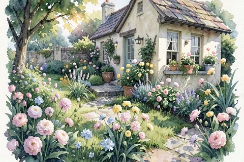 AI generated watercolour art example