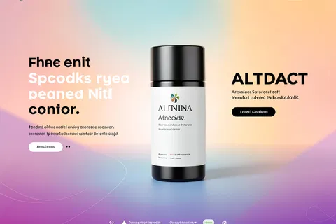 AI generated website hero images example