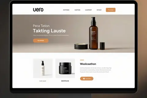 AI generated website hero images example
