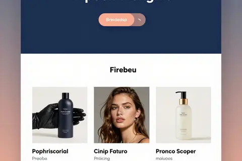 AI generated website hero images example