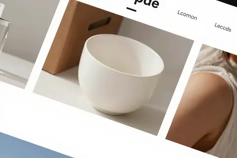 AI generated website hero images example