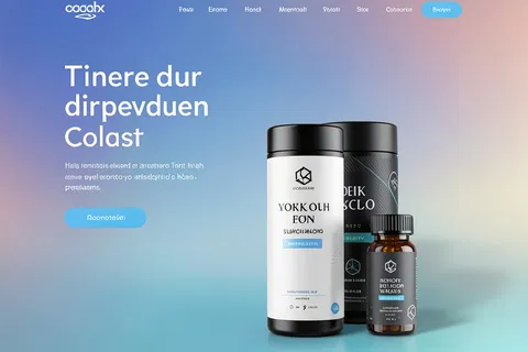 AI generated website hero images example