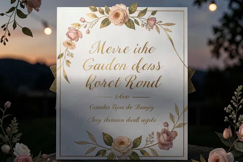 AI generated wedding invites example