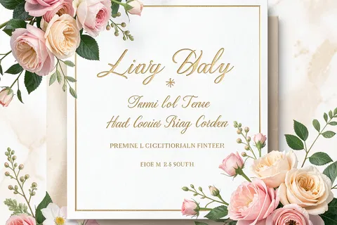 AI generated wedding invites example