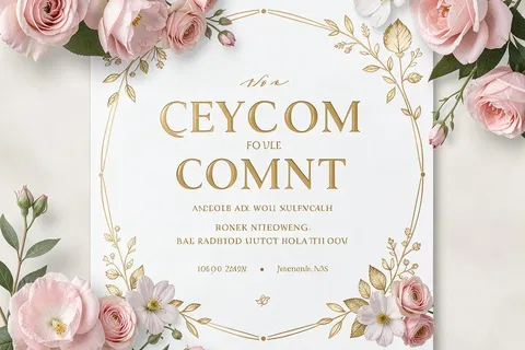 AI generated wedding invites example
