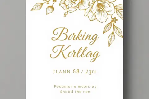 AI generated wedding invites example