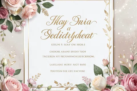 AI generated wedding invites example