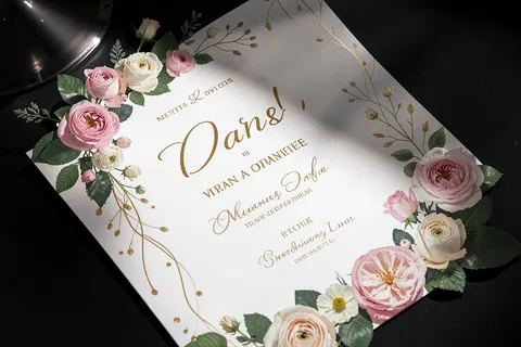 AI generated wedding invites example