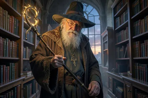 AI generated wizard art example