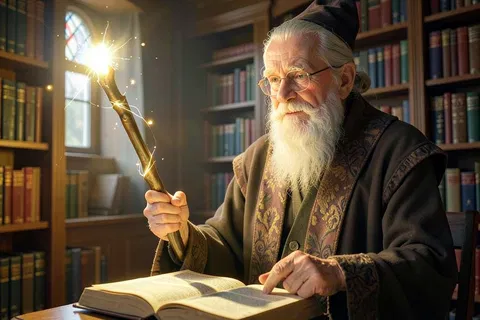 AI generated wizard art example