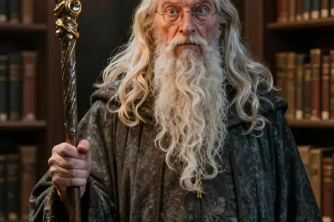 AI generated wizard art example