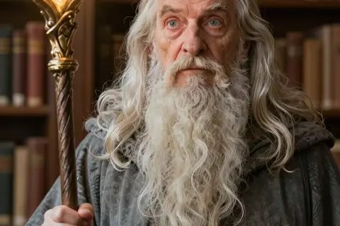 AI generated wizard art example