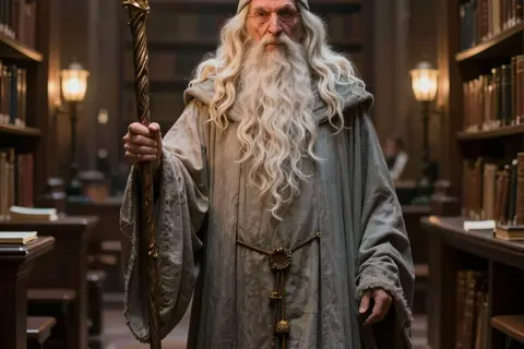 AI generated wizard art example