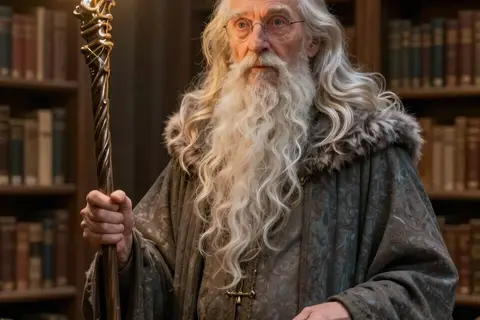 AI generated wizard art example