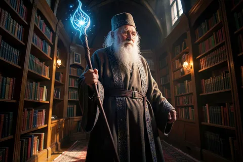 AI generated wizard art example