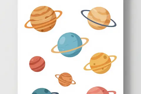 AI generated worksheet art example