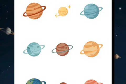 AI generated worksheet art example