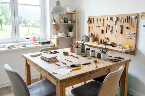 AI generated workshop scenes example