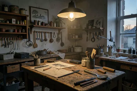 AI generated workshop scenes example