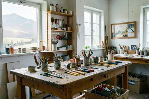AI generated workshop scenes example